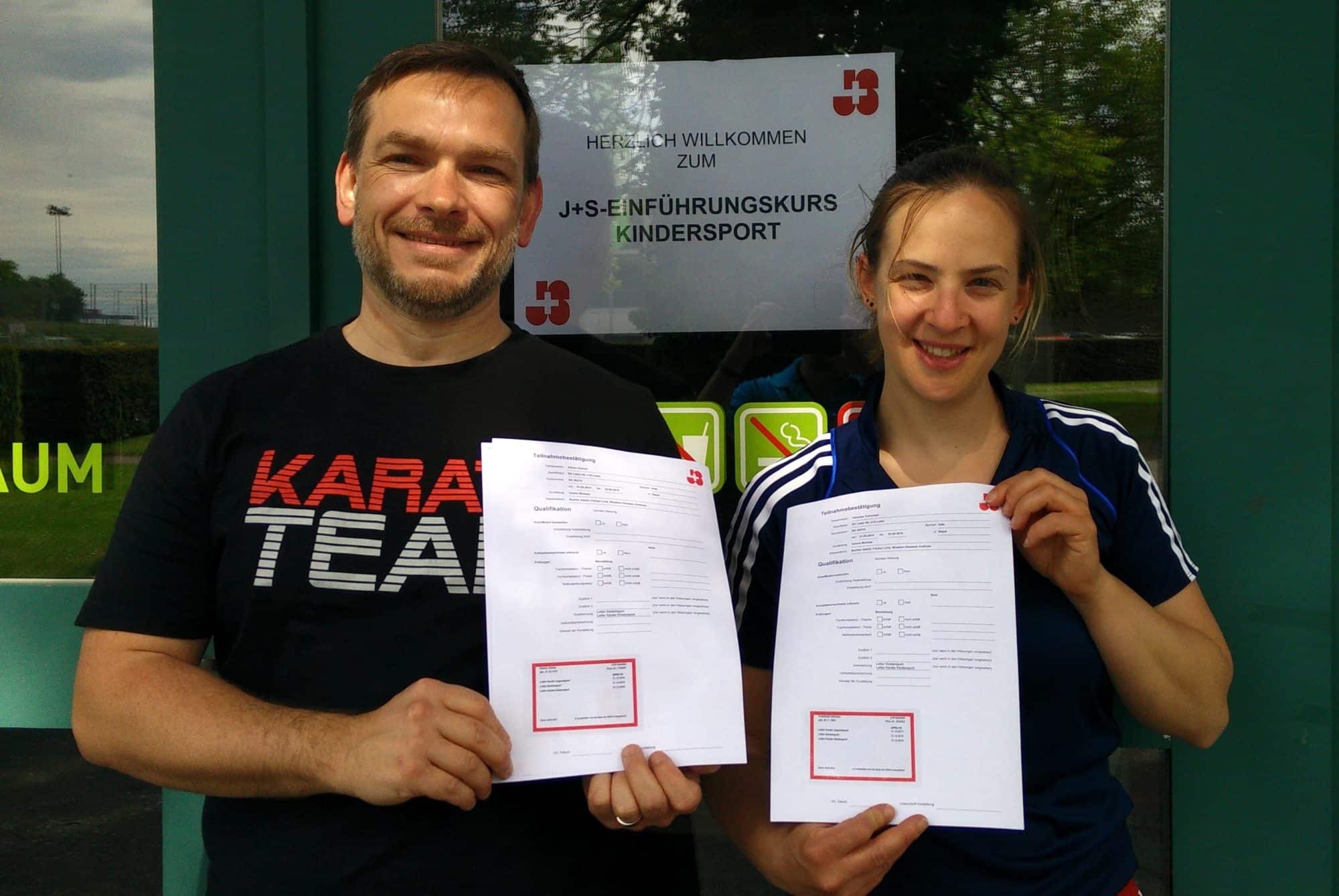 Karatekai Basel - Zwei weitere J+S Kindersport Leiter im Karatekai Basel