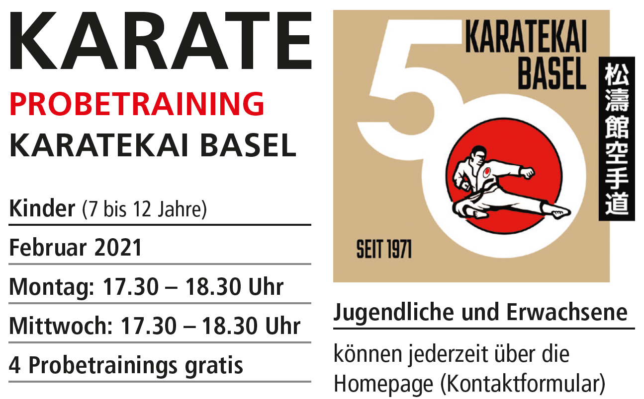 Karatekai Basel - Probetraining Kinder ab Februar 2021