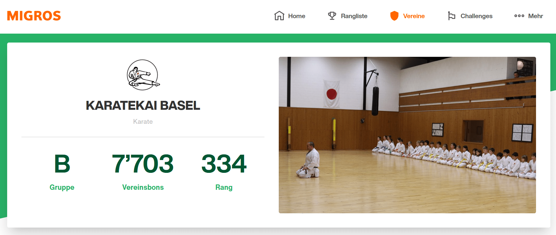 Karatekai Basel - Support Your Sport Rang 334
